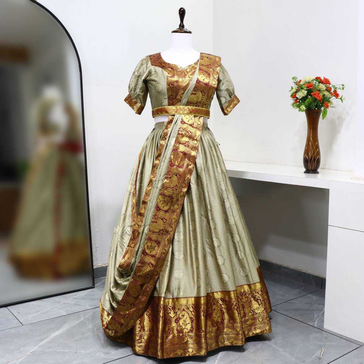 YNF SILK COTTON GRO 7097 WHOLESALE LEHENGAS MANUFACTURER     